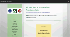 Desktop Screenshot of kompendium-arbeitsmedizin.de